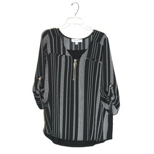 NWT Tempted Hearts Striped Blouse (2X)